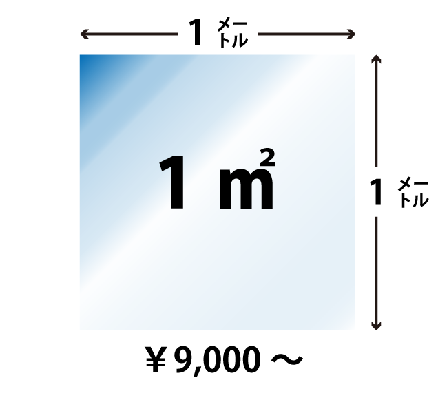 施工価格は材料費込で9000円から